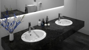 LAVOAR REA INCASTRAT MAGARI, 50 CM, ALB, DIN CERAMICA, CALITATE SUPERIOARA - Img 2