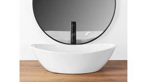LAVOAR REA KATE, ALB, 55,5 CM, DIN CERAMICA, CALITATE SUPERIOARA - Img 2