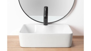 LAVOAR REA KELLY, ALB, 49 CM, DIN CERAMICA, CALITATE SUPERIOARA - Img 2