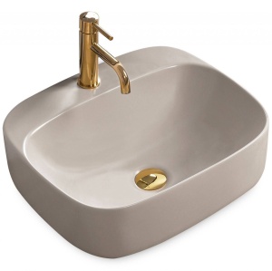 LAVOAR REA LUIZA, GRI MAT, 50 CM, DIN CERAMICA, CALITATE SUPERIOARA - Img 5