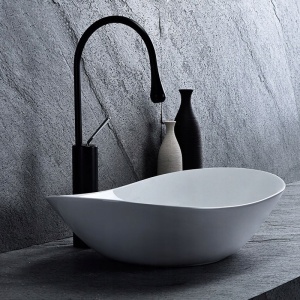 LAVOAR REA ROYAL, 61,5 CM, ALB, DIN CERAMICA, CALITATE SUPERIOARA - Img 5
