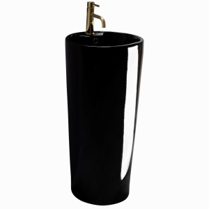 LAVOAR REA STATIV BLANKA, 84 CM, NEGRU, DIN CERAMICA, CALITATE SUPERIOARA - Img 4