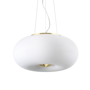 LUSTRA ARIZONA SP3, ALB, DIN STICLA, STIL MODERN - Img 1