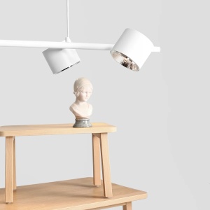 LUSTRA BOT, 6 BRATE, 100 CM, ALBA, DIN METAL, STIL MODERN - Img 3