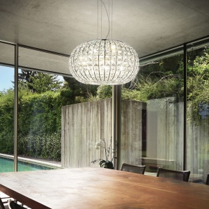 LUSTRA CALYPSO SP5, CROM, DIN CRISTAL, STIL MODERN - Img 2