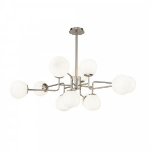 LUSTRA ERICH MOD221-PL-12-N, DIN METAL SI STICLA, STIL MODERN, MAYTONI - Img 1