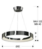 LUSTRA LED CRONOS 152457 - DESIGN MODERN - SCHULLER - Img 2