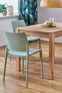 MASA DINING EXTENSIBILA MAURYCY, STEJAR CRAFT, 118/158 CM, BLAT DIN PAL SI PICIOARE DIN MDF, STIL CLASIC - Img 3