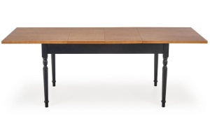MASA DINING EXTENSIBILA ROCOCO, STEJAR INCHIS/NEGRU, 140/220 CM, BLAT DIN MDF SI PICIOARE DIN LEMN MASIV, STIL CLASIC, HALMAR - Img 7