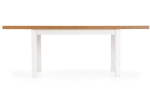 MASA DINING EXTENSIBILA TIAGO, STEJAR LANCELOT/ALB, 140/220 CM, BLAT DIN PAL SI PICIOARE DIN LEMN MASIV, STIL CLASIC - Img 6