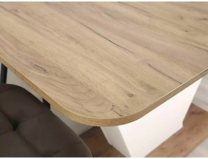MASA DINING EXTENSIBILA VIDAR, 140/180 CM, STEJAR CRAFT/CREM, DIN PAL LAMINAT, STIL MODERN - Img 8