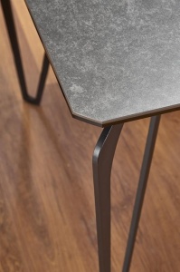 MASA DINING GRI INCHIS/NEGRU GREYSON STIL VINTAGE HALMAR - Img 3