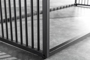MASUTA DE CAFEA, ARCHITECTURE 100CM, ASPECT MARMURA, NEAGRA - Img 4