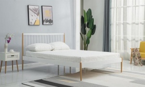 PAT DUBLU LEMI 120 ALB/NATURAL STIL CLASIC HALMAR - Img 1