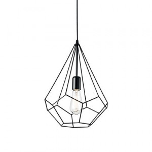 PENDUL DESIGN VINTAGE, NEGRU, AMPOLLA-3 SP1, IDEAL LUX - Img 1