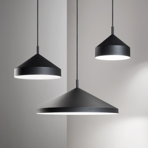 PENDUL YURTA SP1 D50, NEGRU, DIN METAL, STIL MODERN - Img 2