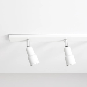 PLAFONIERA ASPO, 3 BRATE, 15,5 CM, ALBA, DIN METAL, STIL MODERN - Img 2