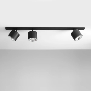 PLAFONIERA BOT, 3 BRATE, 15,5 CM, NEAGRA, DIN METAL, STIL MODERN - Img 3