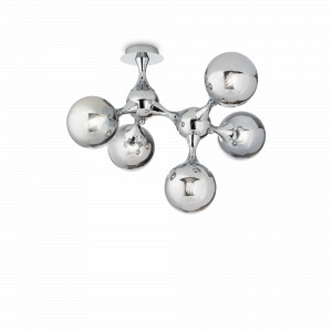 PLAFONIERA NODI PL5, CROM, DESIGN MODERN, IDEAL LUX - Img 1