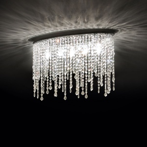 PLAFONIERA RAIN PL5, CROM, DIN CRISTAL, STIL MODERN - Img 4