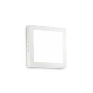 PLAFONIERA UNIVERSAL PL D22 SQUARE, ALB, DIN OTEL, STIL MODERN - Img 1