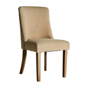 SCAUN ASPACH REF. 24225, CULOAREA NISIPULUI, STIL CLASIC, DIN LEMN MASIV DE PIN, POLIESTER SI SPUMA, VIC - Img 1