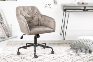 SCAUN CONFORTABIL DE BIROU, DUTCH, CATIFEA TAUPE, STIL MODERN, ARTIM GROUP SELECTION - Img 1