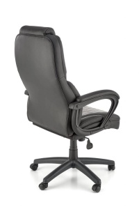 SCAUN DE BIROU GANDALF, GRI/NEGRU, TAPITERIE DIN PIELE ECOLOGICA/STOFA SI PICIOARE DIN METAL, STIL MODERN - Img 3