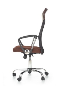 SCAUN DE BIROU VIRE, MARO/NEGRU/CROM, TAPITERIE DIN STOFA/PLASA SI PICIOARE DIN METAL, STIL MODERN - Img 2