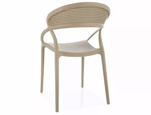SCAUN DE TERASA GLIS II, BEJ, DIN POLIPROPILENA, STIL MODERN - Img 3