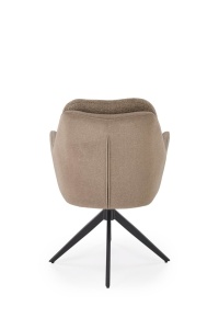 SCAUN DINING PIVOTANT K591, MARO/NEGRU, TAPITERIE DIN STOFA SI PICIOARE DIN METAL, STIL MODERN - Img 4