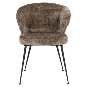 SCAUN DINING XANDRA STONE CHENILLE NIAGARA 104, S4724, CONFECTIONAT DIN 100% POLIESTER SPUMA SI METAL, RICHMOND INTERIORS - Img 3