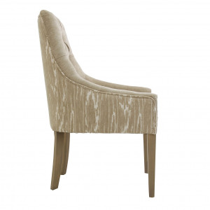SCAUN QUIMPER REF. 22660, BUTONAT, BEJ, STIL MODERN, DIN LEMN MASIVE DE PIN , VIC - Img 3