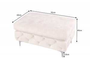 SCAUN/TABURET, BAROCK, CATIFEA DE CULOAREA SAMPANIEI, STIL CHESTERFIELD - Img 6