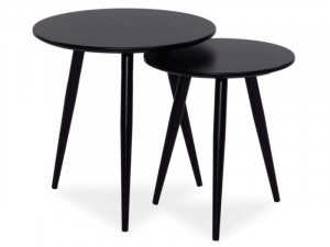 SET 2 MASUTE DE CAFEA CLEO NEGRE STIL SCANDINAV SIGNAL - Img 1