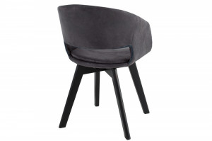 SET 2 SCAUNE GRI ANTIC/NEGRU NORDIC STAR 38505 - DESIGN SCANDINAV - Img 4