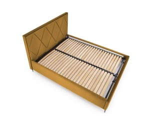 TABLIE PAT, MODULO W4 160, GALBEN MUSTAR, MONOLIT 48, TAPITATA IN CATIFEA - Img 6