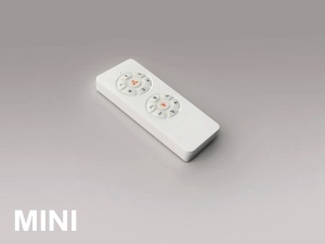 VENTILATOR SIROCO MINI, CU TELECOMANDA, 30 CM, ALB, DIN METAL SI LEMN, STIL MODERN - Img 5