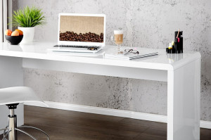 BIROU DIN MDF ALB 140CM, FAST TRADE, DESIGN MODERN - Img 4