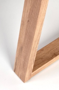 BIROU SERGIO, ANTRACIT/STEJAR WOTAN, DIN LEMN MASIV SI MDF FURNIRUIT, STIL MODERN - Img 6