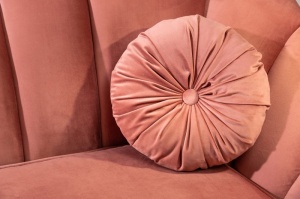 CANAPEA DEOSEBITA 220CM, CATIFEA ROZ INCHIS, DESIGN RETRO, ARTIM GROUP SELECTION - Img 5