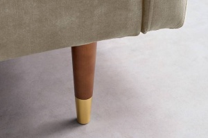 CANAPEA EXTENSIBILA, 195CM, CATIFEA DE CULOAREA SAMPANIEI, ARTIM GROUP SELECTION - Img 5