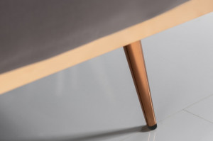 CANAPEA EXTENSIBILA 210CM, TAPITATA CU CATIFEA GRI, BELLEZZA, STIL MODERN - Img 12