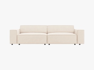 CANAPEA JODIE, 3 LOCURI, 204 CM, DIVERSE CULORI SI MATERIALE, DESIGN DEOSEBIT - Img 3