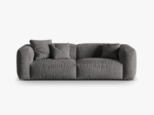 CANAPEA MARTINA, 3 LOCURI, 240 CM, DIVERSE CULORI SI MATERIALE, DESIGN DEOSEBIT - Img 8