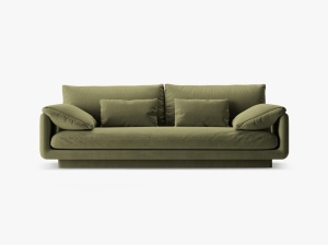 CANAPEA TORINO, 3 LOCURI, 220 CM, DIVERSE CULORI SI MATERIALE, DESIGN DEOSEBIT - Img 6