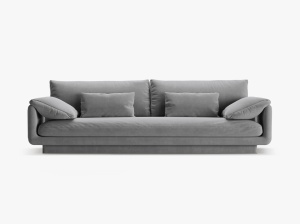 CANAPEA TORINO, 4 LOCURI, 250 CM, DIVERSE CULORI SI MATERIALE, DESIGN DEOSEBIT - Img 1