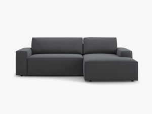 COLTAR EXTENSIBIL JODIE, DREAPTA, 3 LOCURI, 246 CM, DIVERSE CULORI SI MATERIALE, DESIGN DEOSEBIT - Img 15