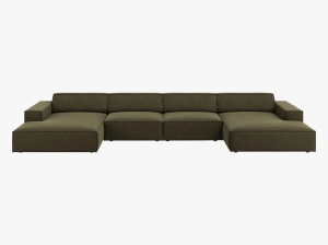 COLTAR JODIE, 6 LOCURI, 364 CM, DIVERSE CULORI SI MATERIALE, DESIGN DEOSEBIT - Img 5