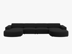COLTAR JODIE, 6 LOCURI, 364 CM, DIVERSE CULORI SI MATERIALE, DESIGN DEOSEBIT - Img 15